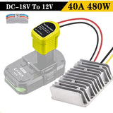 Converter DIY Step Down DC Voltage For RYOBI DC 18V To 12V 480W 40A Adapter Dock