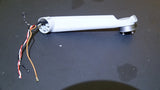 DJI Mini 3 Pro front right arm motor with wiring harness, white cylindrical motor body
