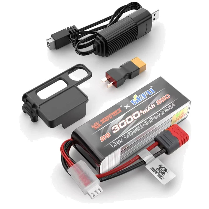Angry Snail 2S 7.4V 3000mAh LiPo Battery Upgrade Battery