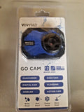 VIVITAR DVR 757HD GO ACTION BLUE WATERPROOF CAM  2?? SCREEN 12 MEGAPIXEL HD