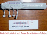 1960 FORD STARLINER GAUGE FACES for 1/25 scale AMT kits¡ªPLEASE READ DESCRIPTION