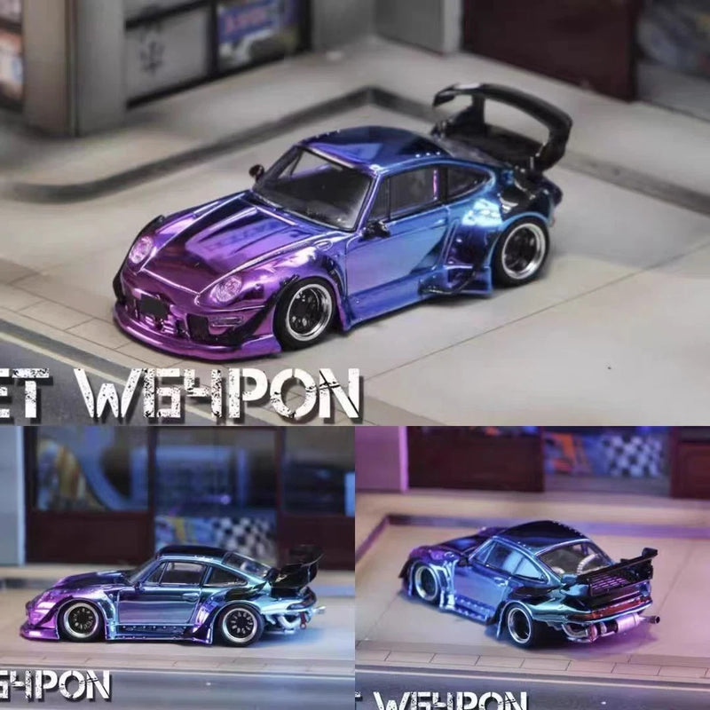 Street Weapon SW  1:64 RWB 993  Alloy car Model Collectible Ornament Gift toy