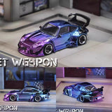 Street Weapon SW  1:64 RWB 993  Alloy car Model Collectible Ornament Gift toy