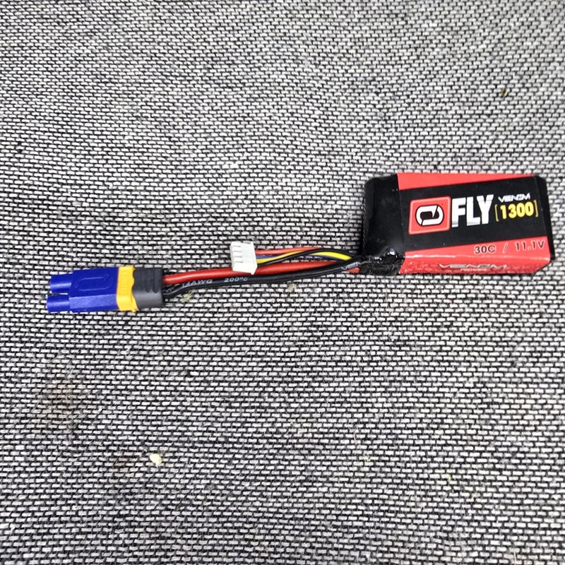 Venom FLY LiPo Battery 1300mAh 11.1V 3S 30C XT60 RC Drone Plane Red Good Battery