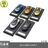 1/64 Mclaren 600 600LT LCD Diecast Model Car Gifts For Friends