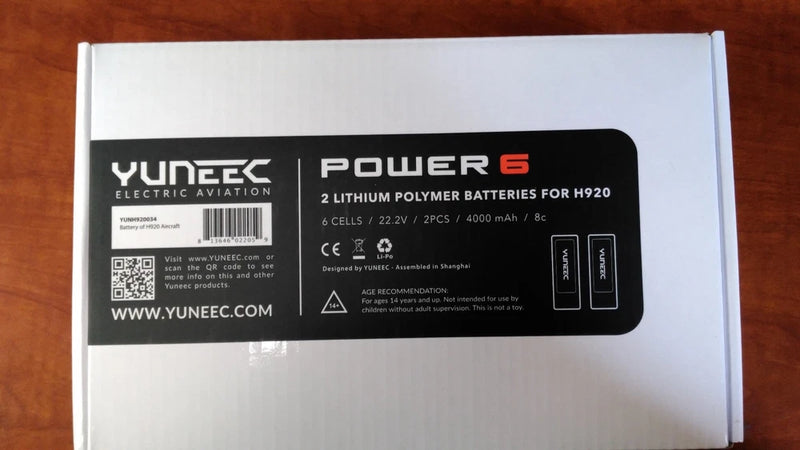 Yuneec Power 6  Lithium Polymer Batteries for H920 Battery
