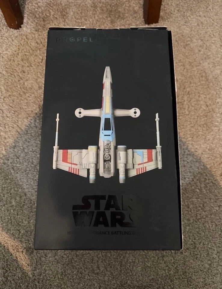 Propel Star Wars X-wing T-65 battle drone collector edition box, front with ship graphic