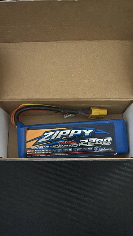 ZIPPY COMPACT 2200mAh 3S 11.1V 40C BATTERY PACK SERIES USED Battery