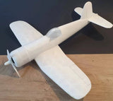 3DPrinted Fixed-Wing F4u-1D model£¬Wingspan: 600mm FPV RC Unpainted Model