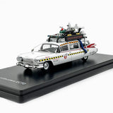 YS  1:64 Cadillac Miller Ecto-1 alloy car model of the death squad ghost car.