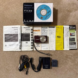 Panasonic LUMIX DMC-FX33 Digital Camera Brown 7.2MP with LEICA Lens