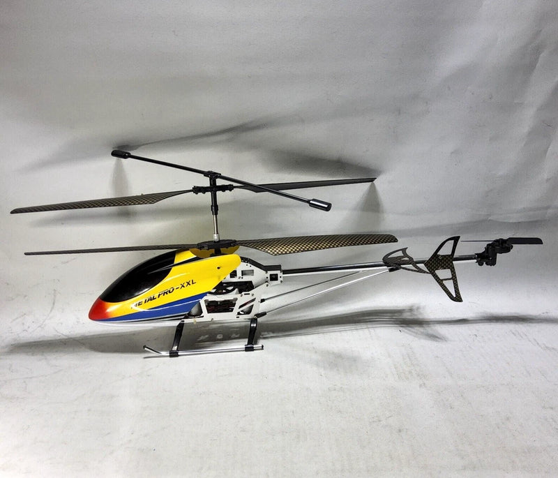 Metal pro-xxl RC HELICOPTER 21" body damaged propeller mount no remote for parts