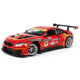 1/24 M6 GT3 Model Car Diecast Race Car Toy Cars Toys for Boys Kids Gifts Red Battery
