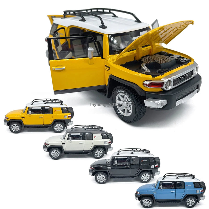 1/24 FJ Cruiser X Treme SUV Model Car Diecast Toy Cars Toys for Boys Kids Gifts