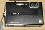 Panasonic Lumix DMC-FP8 12MP Zoom Slim Digital Camera Black WORKS GREAT