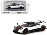 PAGANI ZONDA CINQUE WHITE & BLACK 1/64 DIECAST MODEL TARMAC WORKS T64G-TL021-WH