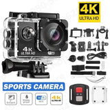 4K Ultra HD Action Camera WiFi Waterproof 30M 2.0in Screen Sports Cam 64GB