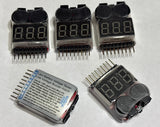 5X New Lipo Battery Low Voltage Alarm 1-8S Buzzer Indicator Checker Tester LED