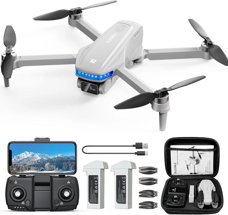 GPS Drones with Camera 4K  Brushless Motor FPV Drone  Auto Return Tap Fly