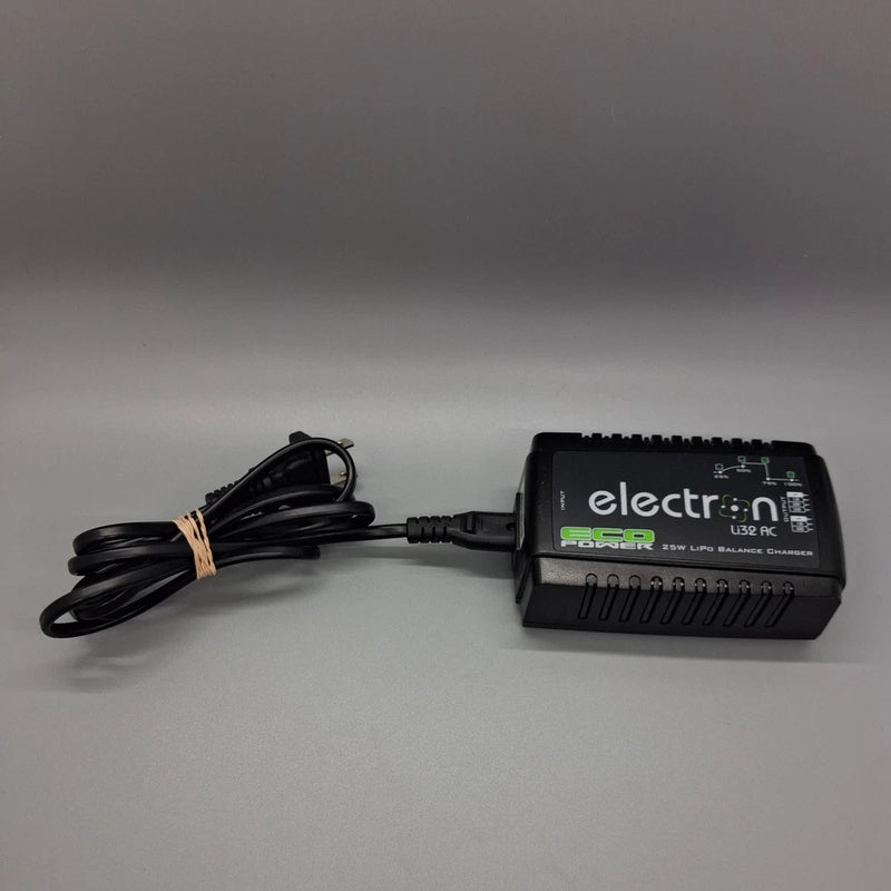 EcoPower ECP-1004 Electron Li32 AC LiPo Balance Battery Charger 2-3S/2A/25W Used Battery