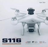 S116 Brushless Motor ESC Camera Drone - Black - Toy - Ages 14+