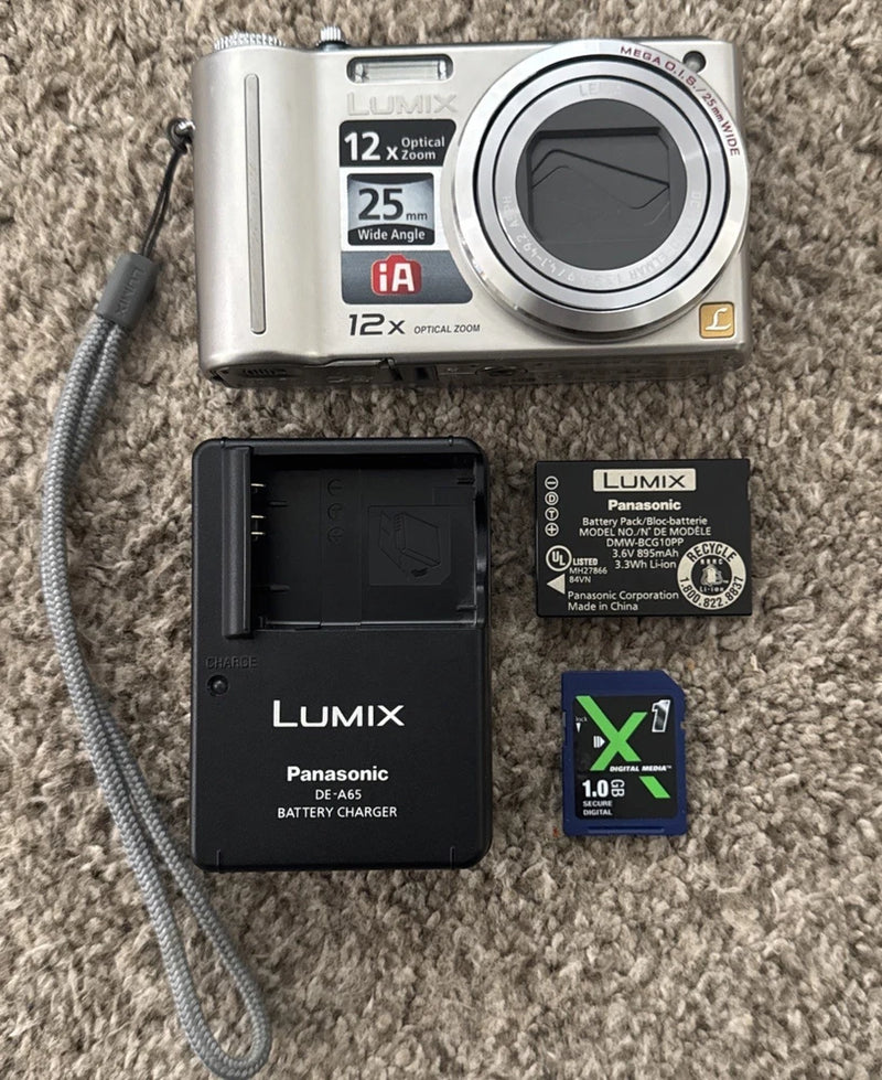 Panasonic Lumix DMC-ZS1 Compact Digital Camera Tested + Charger, Battery