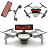 LED display screen bracket for drone, rectangular red LED digits with mounting piece