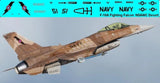 1/144 PLASTIC HOBBY CRAFT KIT F-16A ROLLOUT with NSAWC DESERT CAMO Decals #5