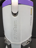 Backpack vacuum unit, light gray with ProTeam logo and charging interface