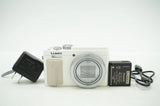 Panasonic LUMIX DC-TZ95 White Compact Digital Camera 20.3MP 30x Zoom w/Battery