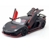 1:24 Lamborghini Aventador SVJ 63 Model Toy Car Alloy Diecast Toy Vehicle Black Battery