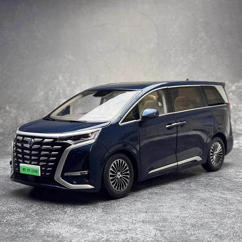 1/18 Scale BYD TengShi D9 MPV Blue Diecast Car Model Toy Collection Gift