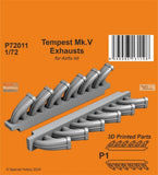 SPHP72011P 1:72 Special Hobby Tempest Mk.V Exhausts (AFX kit)