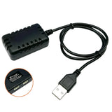 2-in-1 7.4V Lipo Battery Charger - RC Car Balance Chargers USB Cable 1A Black Battery