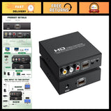 HDMI to RCA AV Adapter Converter - CVBS Composite Video & Audio, PAL/NTSC Suppor