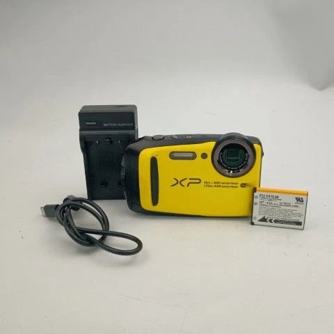 FUJIFILM FinePix XP90 Yellow Compact Digital Camera Tested Excellent Condition