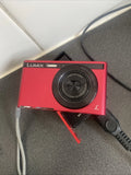 Panasonic LUMIX DMC-XS1 Red 16.1MP Compact Digital Camera from Japan New Battery