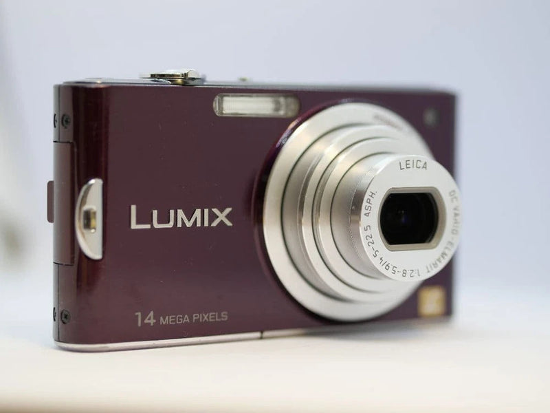 LUMIX DMC-FX66 14 Megapixel Compact Digital Camera Purple LEICA Lens