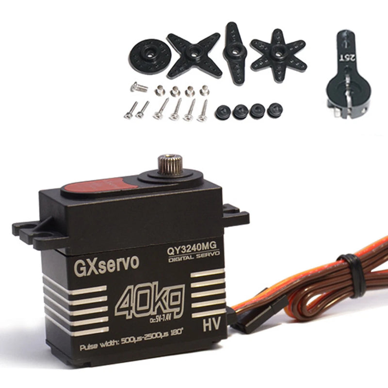 Waterproof 40KG Metal Gear Digital Servo High Torque & Speed for 1/8 1/10 RC Car