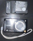 Panasonic Lumix DMC-FH24 16MP Black Camera Tested Works w/ Battery & Charger