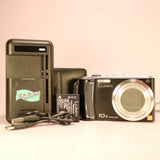 Panasonic Digital Camera Lumix DMC-TZ5 9.0MP Black Tested W/ Battery + Charger