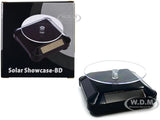 3.5" SOLAR ROTATING DISPLAY STAND W/BLACK BASE FOR 1/64 SCALE MODEL CARS 002-BK