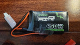 NEW Ovonic 450 mAh 50C Lipo Battery with Adapter. Drone FPV Battery