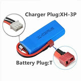 1pcs 7.4V 3000mAh Lipo Battery T Plug for WLTOYS 144001 1/14 RC Car Upgrade Part