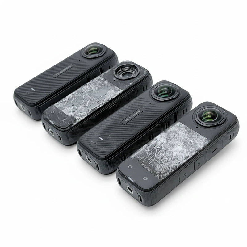 Lot of 4 - Insta360 X4 8K 360 Action Camera | Display & Lens Issues | READ DESC