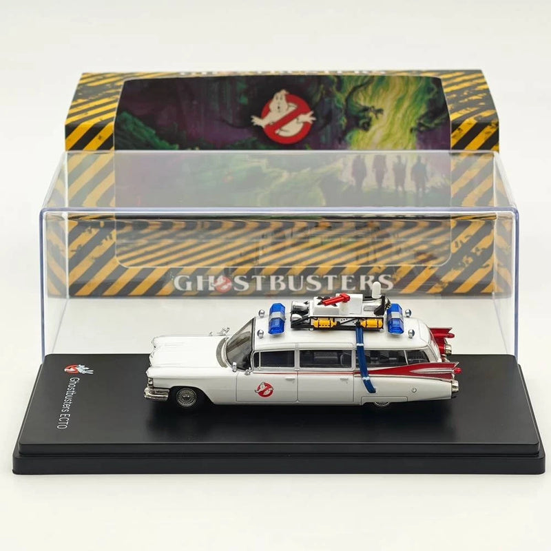 1/64 YS Ghostbusters Ecto-1 Diecast Model Minicar White Limited