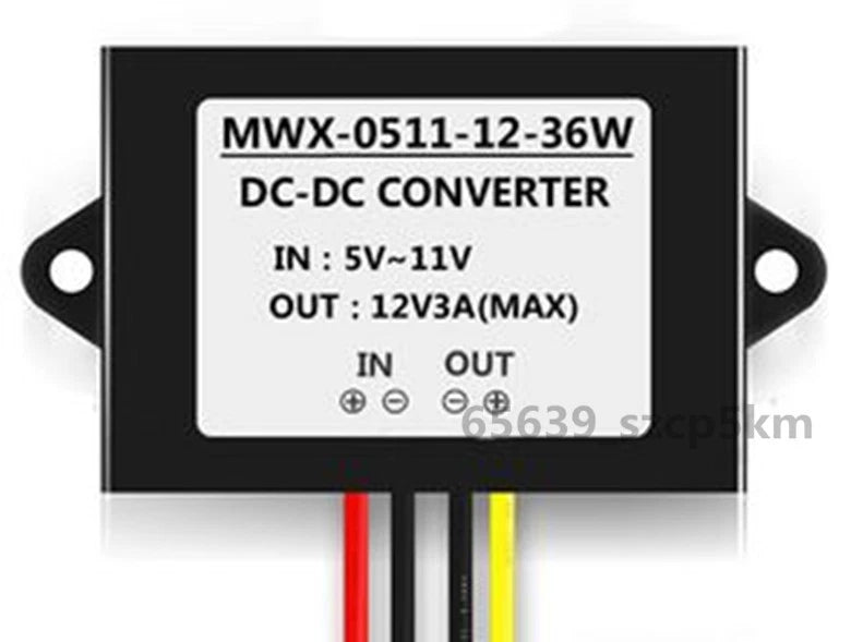NEW Voltage Booster Power DC Converter Regulator 5V(5-11V) Step up to 12V 3A 36W