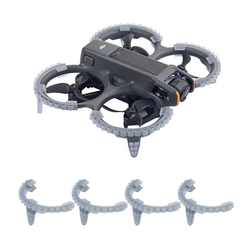 DJI Avata 2 paddle ring protector set with four gray paddle guards
