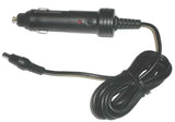 Black 12V car power supply adapter with cigarette lighter plug and power cable