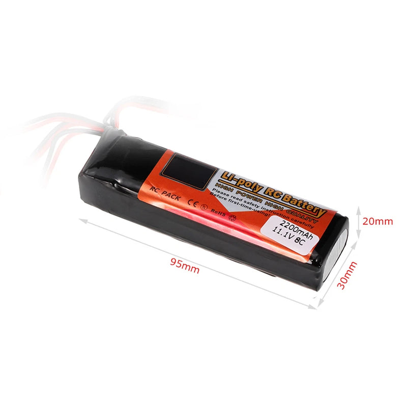 High Quality Transmitter LiPo Battery 11.1V 2200mAh For Futaba JR De MT8 Battery